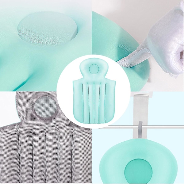 Helkropps Badkudde, Badkar Kudde, Spa Badkar Kudde Ergonomisk Kudde För-hhny blue A