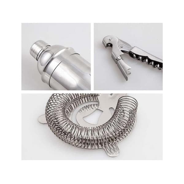 14-delad Shaker-set Bartender Kit - Rostfritt Stål Barverktyg För DIY Bart S Acce