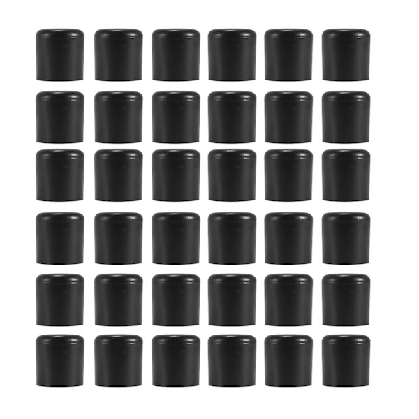 36 Runda 25mm Slitstarka Stolsbensöverdrag Halksäkra Stolsbensöverdrag Stolsbensdynor Bordspåse Benkudde Black