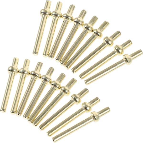 100 stk. Cribbage Brettsplinter Metall Cribbage Splinter Spill Cribbage Tilbehør Golden 2.59X0.46X0.46CM