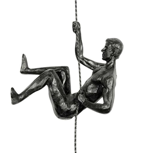 Kreative Atleter Abstrakt Statue Moderne Klatrefigurer Harpiks Ornamenter Vægdækning F