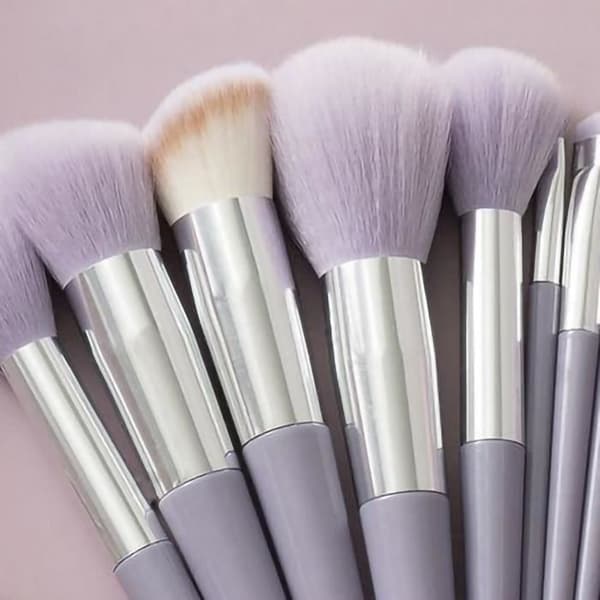 Makeupbørstesæt - Værktøjssæt - Skønhedsmakeup Mix Lilla