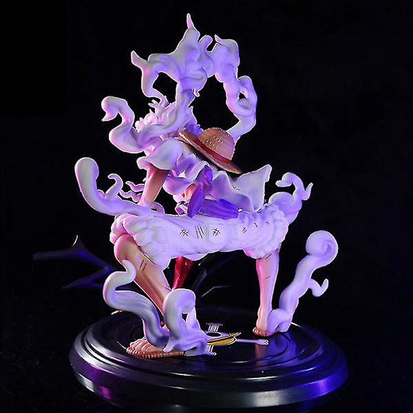 One Piece Luffy Figur Gear 5 Animefigurer Nika Solgud Pvc Actionfigur Modelldocka White