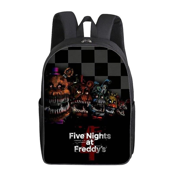 Five Night At Freddy Skole Ryggsekk 3d Print Fnaf Skoleveske Tegneserie Mote Ryggsekker Laptop Vesker Student Veske Skolesekk Gave[HK] 4 40x28x16cm