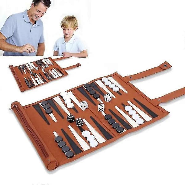 Backgammon Brætspil Bærbar Backgammon Sæt Til Voksne Voksen Brætspil Klassisk Brætspil
