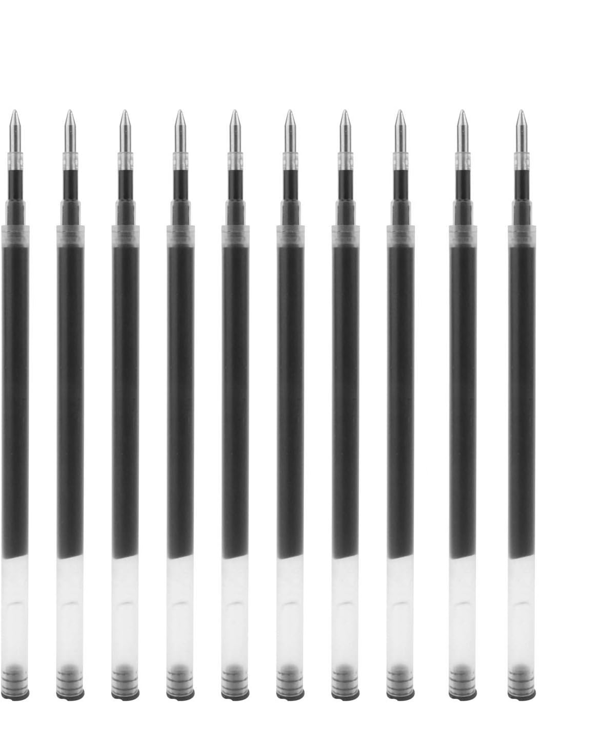 10 stk. 0,5 mm udskiftelige sorte refiller