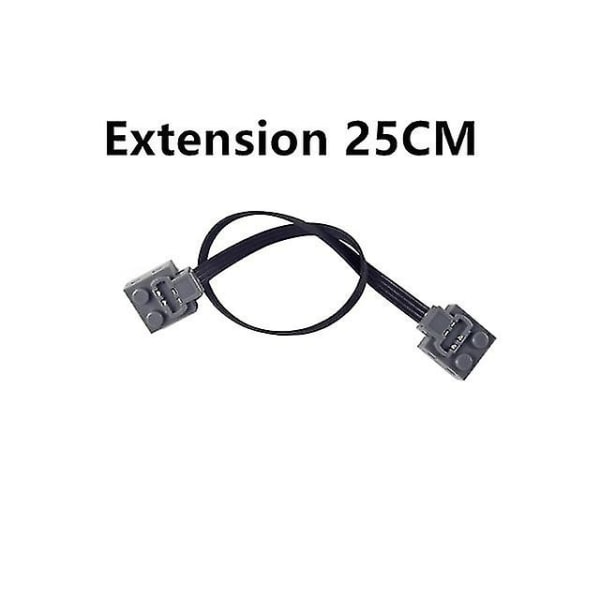 For Logo Tekniske Dele Motor Multi Power Funktioner Værktøj Servo Tog Model Sæt Byggeklodser Høj Kvalitet  [DmS] 25CM line
