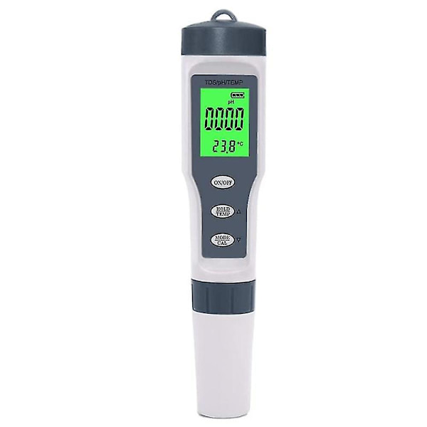 Digital pH-måler med automatisk temperaturkompensation, 3 i 1 pH/termometer, 0,01 opløsning pen-tester, Wat