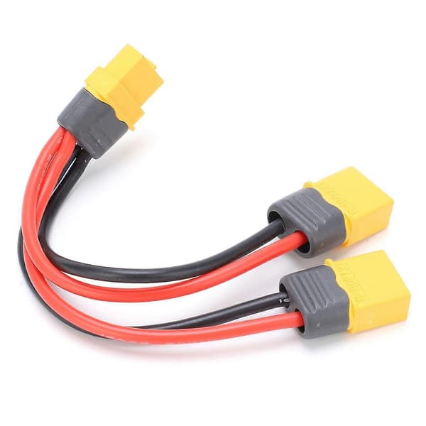 2 XT60 Hann til 1 XT60 Hunn-kontakt - Kompatibel Adapter [DB]