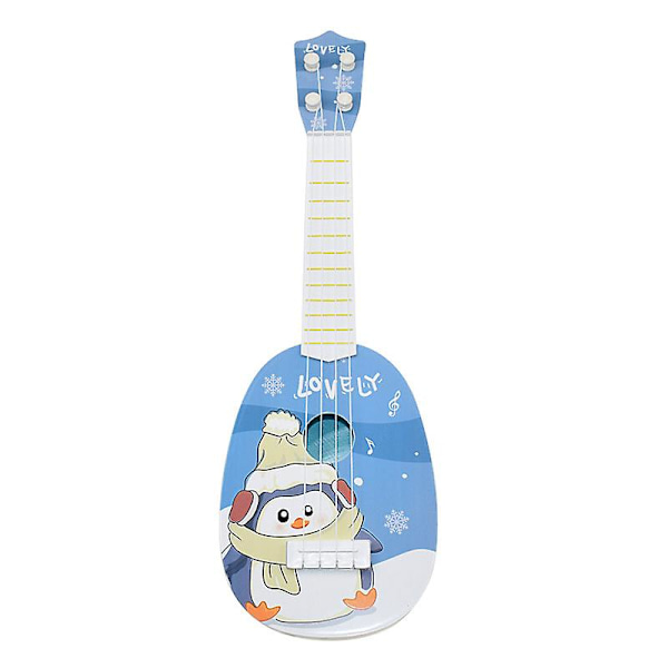 Simuleringsgitarr med fyra strängar Leksak Tidig Utbildning Simuleringsukulele Barnmusikleksaker [DmS] Rabbit