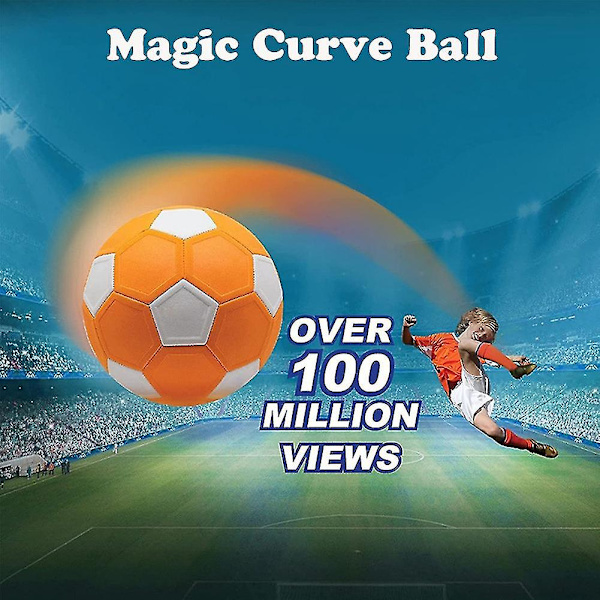 Curve Fotboll Bollen Leksak Perfekt för Barn Utomhus Inomhus Match eller Spel [DmS]