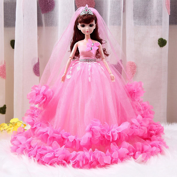 45cm Flickor Extra Elegant Poserbar Stilfull Docka Fe-Karaktärer Figuriner Leksaker Present För 7-14 År Gamla FlickorBY Pink