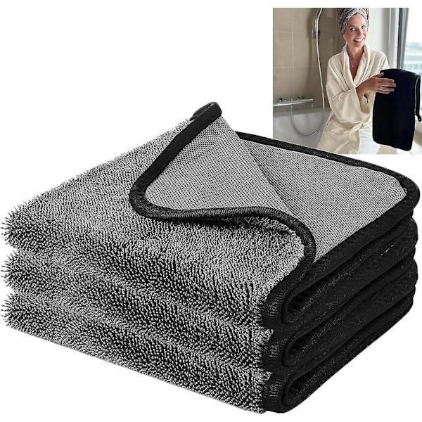 Brusekabine Klud Til Vandfjernelse I Brusebad Og Badekar, Skinnende Badeværelse Xxl Tørreklud, Hurtigtørrende Tørreklud 3Pcs 40 x 60 cm