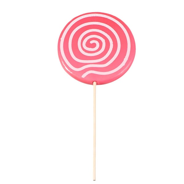 Bröllopsfotorekvisita Godis Jumbo Regnbågsliknande Lollipop Fotorekvisita Barn Jumbo Lollipop Pink 14*1CM