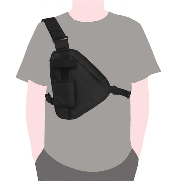 Bröstväska Rig Walkie-talkie Bröstväskor Sök Räddning Radiostation Front Pack [DB]