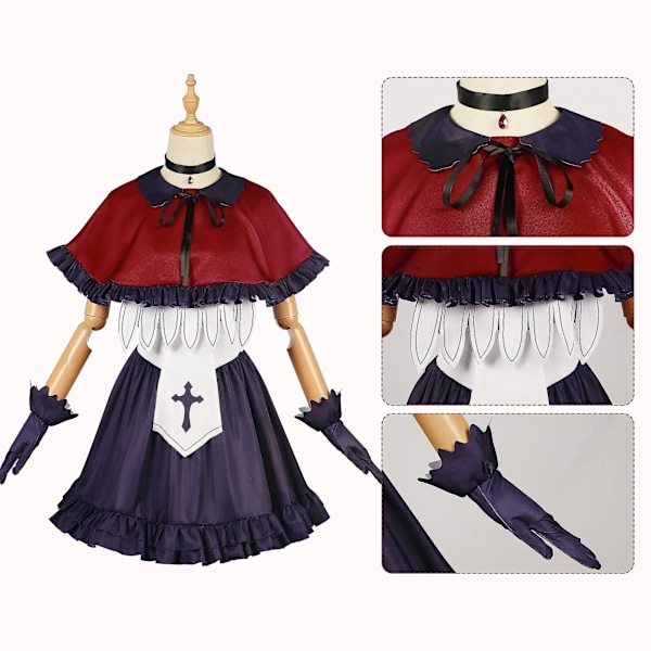 Oshi No Ko NY Cosplay Kostume Ruby Kana Sang- og Dansekostume Halloween Anime Outfit Pige Rød Uniform Fødselsdagsgaver Kana Costume S