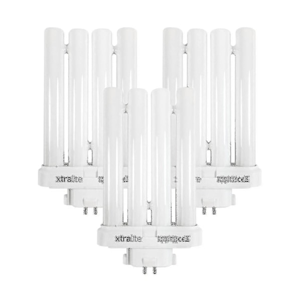 Xtralite 27w Päivänvalon Vaihtolamppu Tehokkaisiin Lukuvalaisimiin, 4-Pin Gx10q-4 Quad Putki (6500k) -ys[HY] Pack Of 3