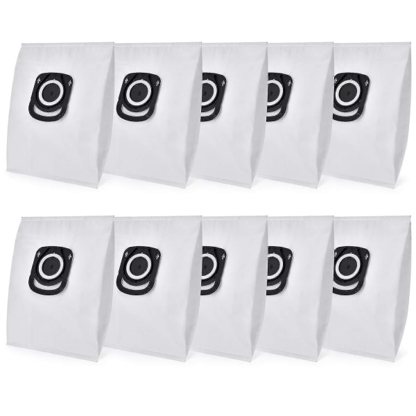 Pack Of 10 Vacuum Cleaner Bags - For Rowenta Hygiene + Zr200520, For Rowenta Compact Power, X-trem Power And Silence Force (ro64xx Ro63xx Ro68xx Ro39x