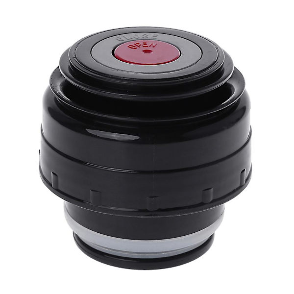 5,2-7,5 cm Termosflaska Stopper Lätt att Använda och Rengöra Bärbar Universell Mugg 5.2cm-black red