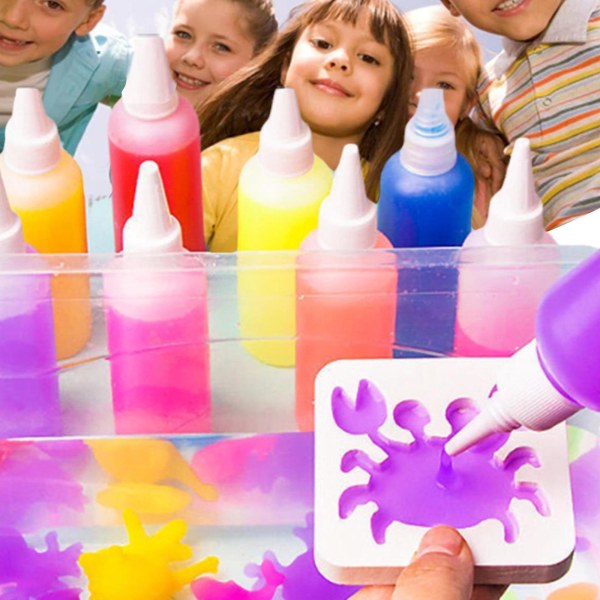 Magiske DIY Vand-Elf Legetøj Tegneserie Stil Sanse Legetøj Til Børn Ikke-giftigt Legetøj D5T  [DmS] 6 Color Suit