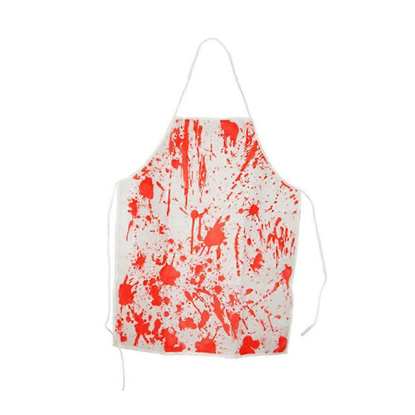 Blodig Förkläde Halloween Förkläde Skräck Köttstyckare Kock Kök Kock Förkläde för Vuxen Kostymfest
