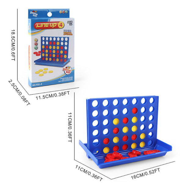 Stort Connect Four Spil - 4 på en række Brætspil til Børn og Unge [DmS] 153 x 112 x 105cm