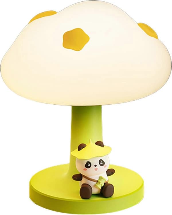 Cloud Panda Natlampe - Svampe Panda Natlamper | Sød Natlampe til Børneværelset |