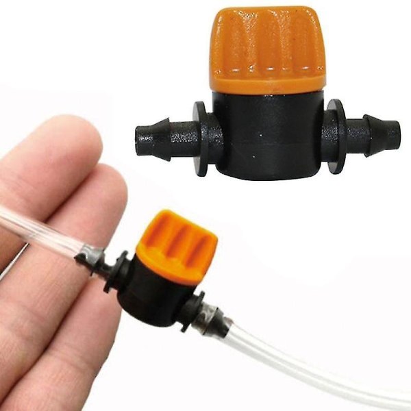 5 stk. 4/7 mm Miniature Ventiler Homebrew Have Irrigation Switch Kobling Pigtrådsvandhane Slangeventil Havevandsstik BY 5pcs