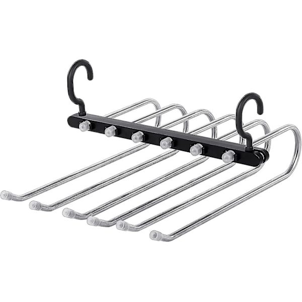 Trouser Hanger, Space Saving Hanger, Multiple Trouser Hanger, Multi-functional Non-slip Tablecloth Rotating Trouser Hanger, Suitable For Jeans, Ties,