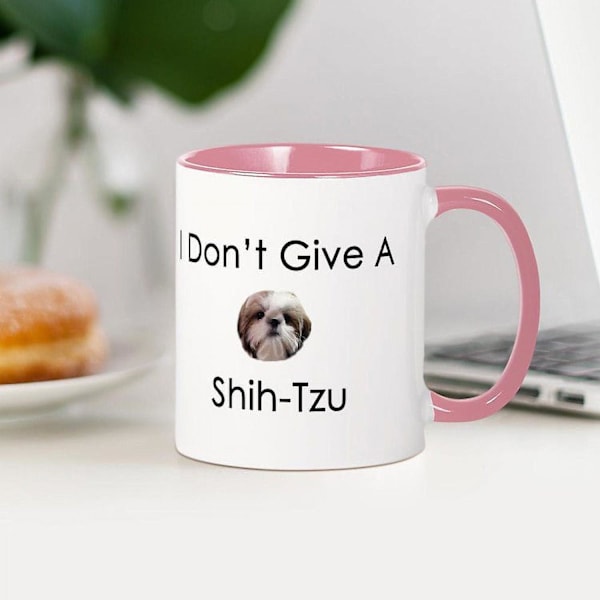 Jag bryr mig inte om en Shih Tzu-mugg - 11 oz keramisk mugg - Nyhet kaffe- och tekopp - ONEW102