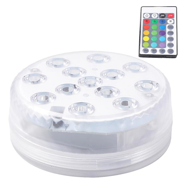 Fiskeakvarium Dekoration Undervands Dam Lampe Dam Lys Undervands Lampe Pool Undervands Lys Pool White 7x7x2.5cm