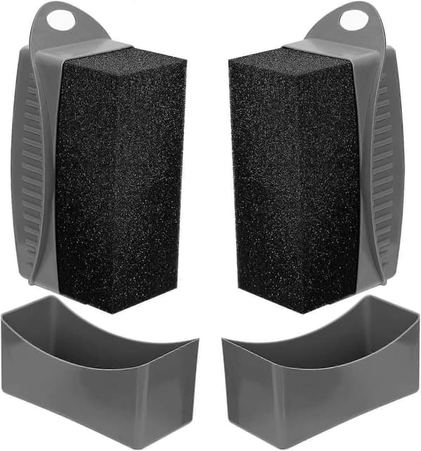 2 stk. Dækglansapplikator, genanvendelig dækdressingapplikatorpude med ergonomisk design