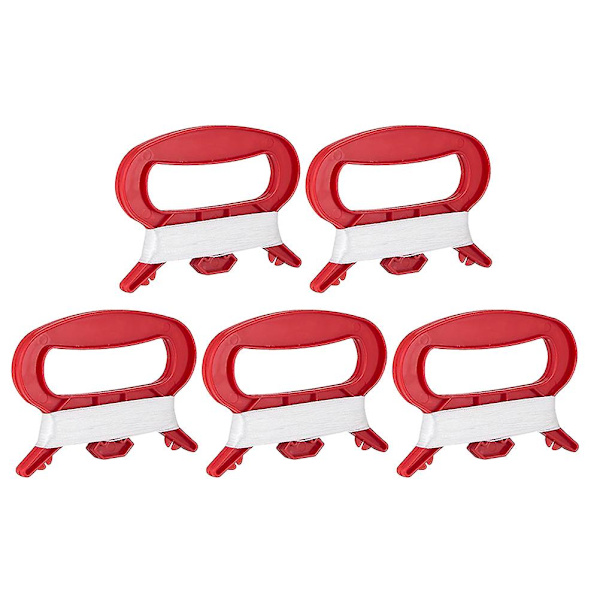 5 stk Dragesnor Opspooler Dragesnor Spol 100M Flyvende Dragesnor Dragesnor Hjul Red 11.5*8cm