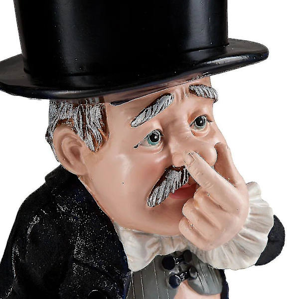 Polyresin Man Stinky Butler Toiletpapirholder Dekorativ Hjemme Badeværelse Rullepapirholder