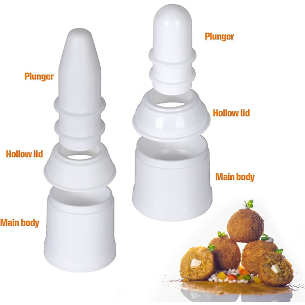 2 stk Arancini Forme 160g DIY Ris Maskine Model Hjemmelavet Fyldt Kød Spids Bold Spids Og Rund Ris Maskine Form Køkken Genanvendelig