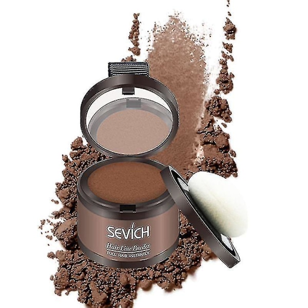 Sevich Hairline Powder 4g Hiustenraja Shadow Powder Meikki Hiusten Peiteaine Luonnollinen Peitto Unisex Hiustenlähtö Tuote Vaalea Ruskea (FMY)