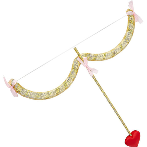 Cupid Pilbåge Leksakssats, Båge & Pilset Cupid Kostym Fotorekvisita För Vuxna [DmS] golden