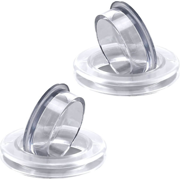 2 Set Silikon Parasollhålsskydd Bord & Stopp Parasollställ Tillbehör (transparent)BY Transparent