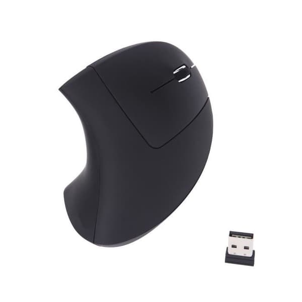 2400DPI Ergonomisk Design Vertikal Trådlös 2.4G USB 6-knapps Optisk Mus tgd2013