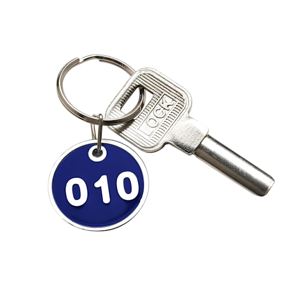 1-100 Nummer Nyckelkedja Nummer Taggar Skåp Gym Nyckelringar Graverade Nummer Med Nyckelringar Nyckelring Aluminium Nummer Tagg 1 to 50