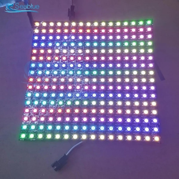 1 st Ws2812b Rgb Led Digital Flexibel Individuellt Adresserbar Panel Ljusremsa Ws2812 8x8 16x16 8x32 Modul Matris Skärm Dc5v 16X16CM