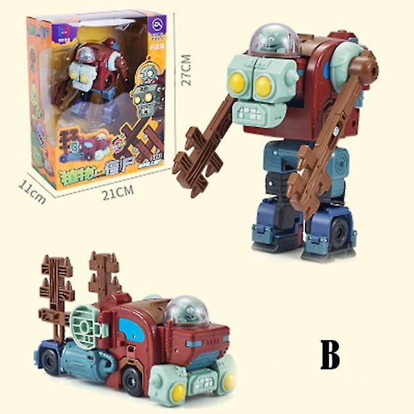 Nye Plants Vs. Zombies Actionfigur Legetøj Model Deformation Legetøj Gaver Til Børn B