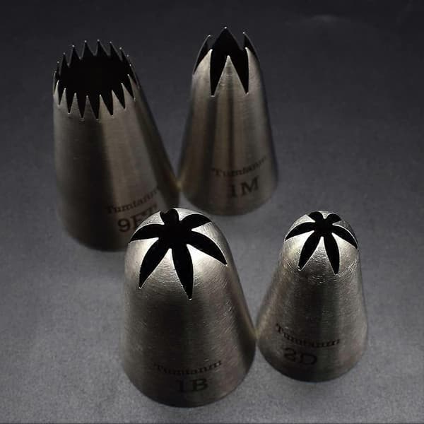 #9FT #1B #2D #1M #234M Sömlösa Spritstyllar i Rostfritt Stål. 5-pack Extra