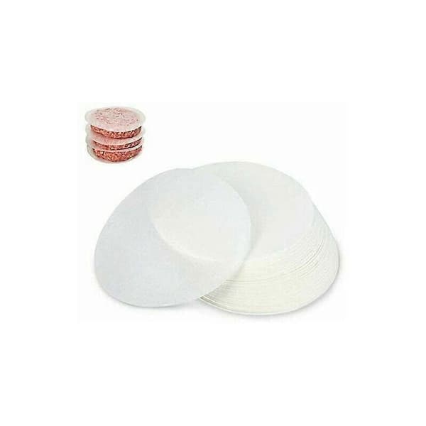 500 ark non-stick papir, diameter 12,5 cm, hakket bøfpapir, burgerplade