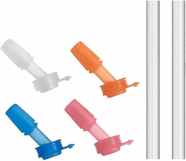 Bitesventiler til børn til Camelbak Eddy Kids Vandflaske - Kompatibel med sugerør White