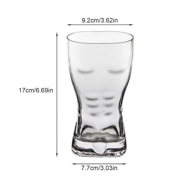 Pintglas Sexig Kvinnokroppsformad - Vin Öl -400/450/700ml, 100% Ny Transparency 450ml