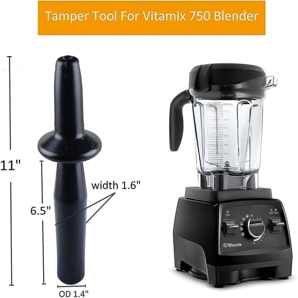 Vitamix Lavprofil Tamper for Lavprofil 64-ounce og 40-ounce Vitamix Beholdere KunBY