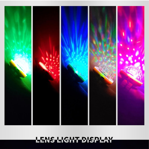 Mini Disco-pallovalo, Led-discovalo 5 tilalla, Led-discovalot USB-latauksella Tähtiprojektorivalo 1pcs-4colors
