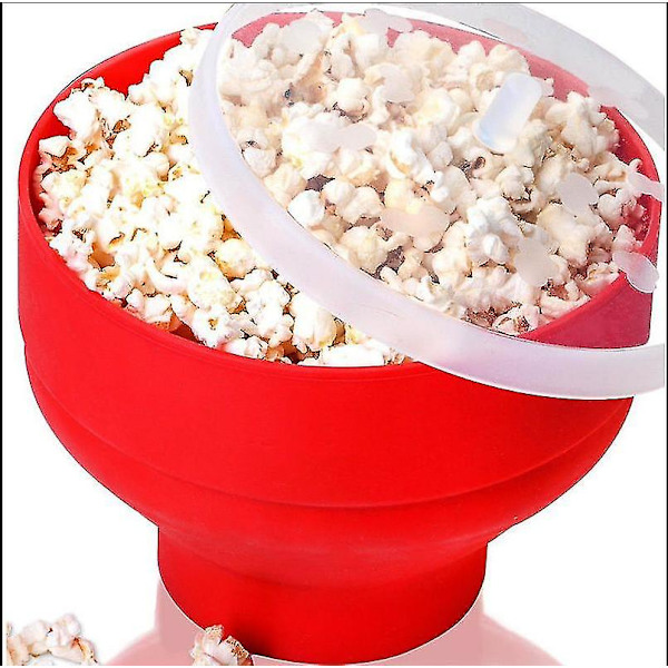 Silikoninen Mikroaaltouuni Popcorn-Popper - Kätevä Kasaan Taittuva Astia Kotikeittiöön