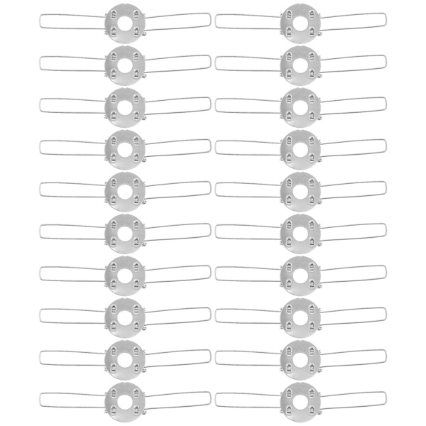 20 stk. lampeskærmsclips til bordlamper, fjederclips til lampeskærm, fjederclips til lampeskærm, lampeskærm, spænde til fastgørelse af lampeskærm 12X2.8CM